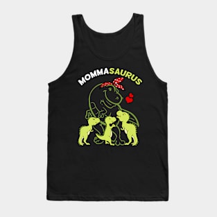 Mommasaurus Momma Tyrannosaurus Dinosaur Mommy Parents Day Tank Top